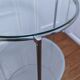 Table d'appoint "strind" verre métal ehlen johansson design