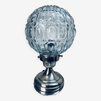 Globe ball table lamp Seventies upcycling