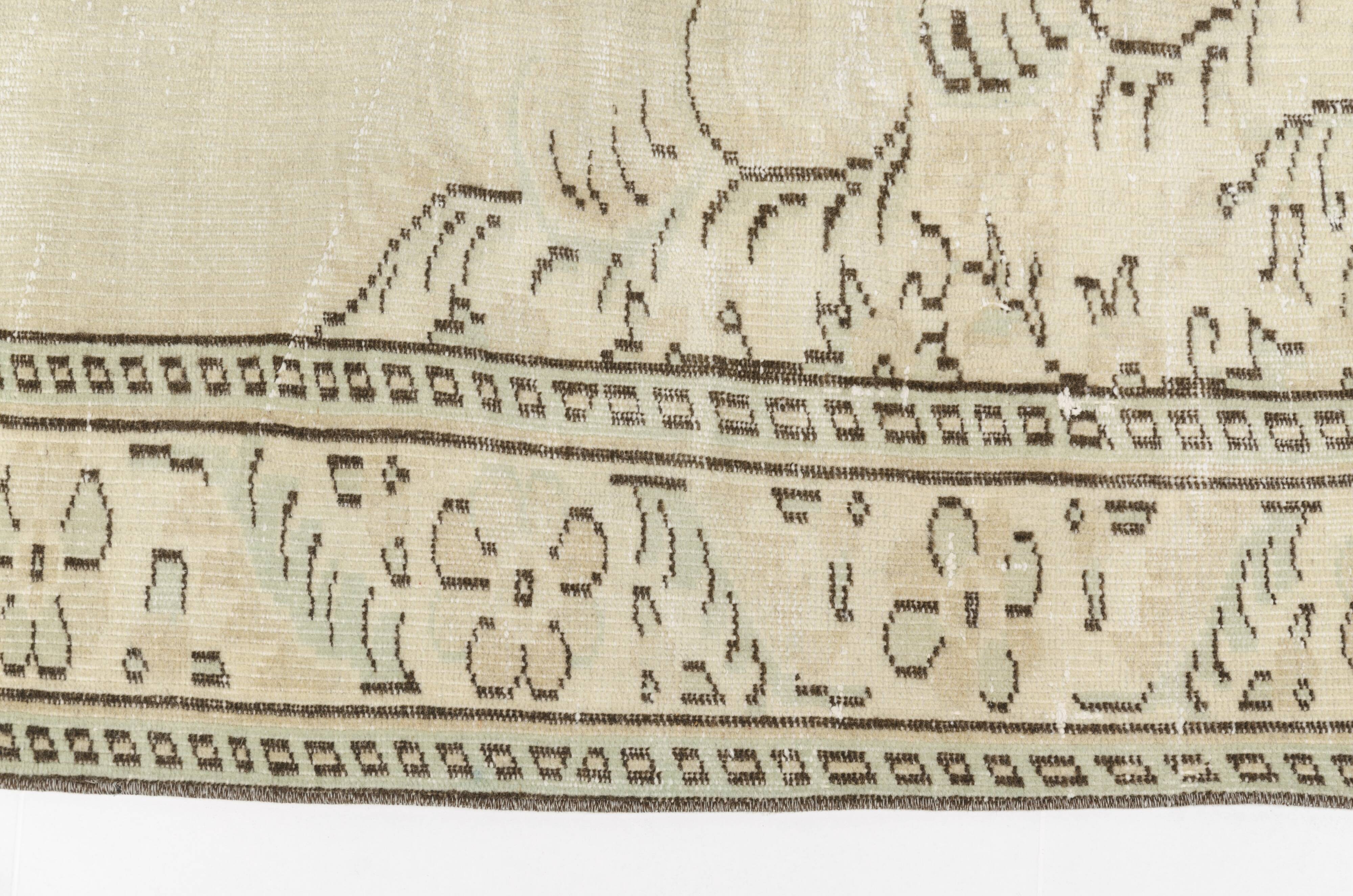 Beige Vintage Anatolian Carpet-1761