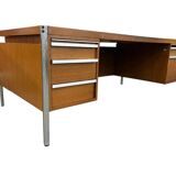 XL vintage wooden desk De Coene 'EFAC M20 Cotribel'