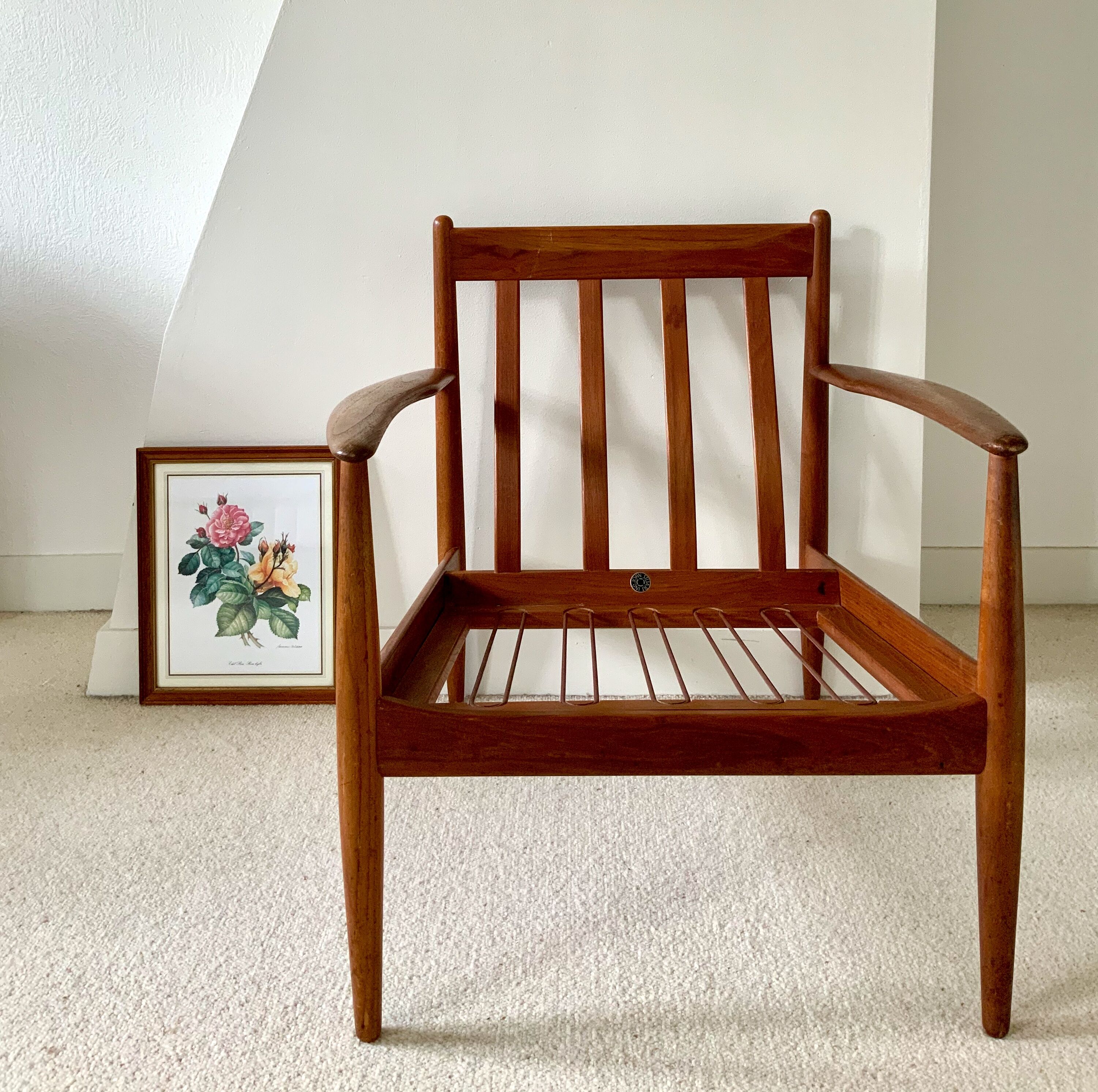 Fauteuil en teck Grete Jalk