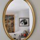 Antique oval mirror 75 X 56 cm