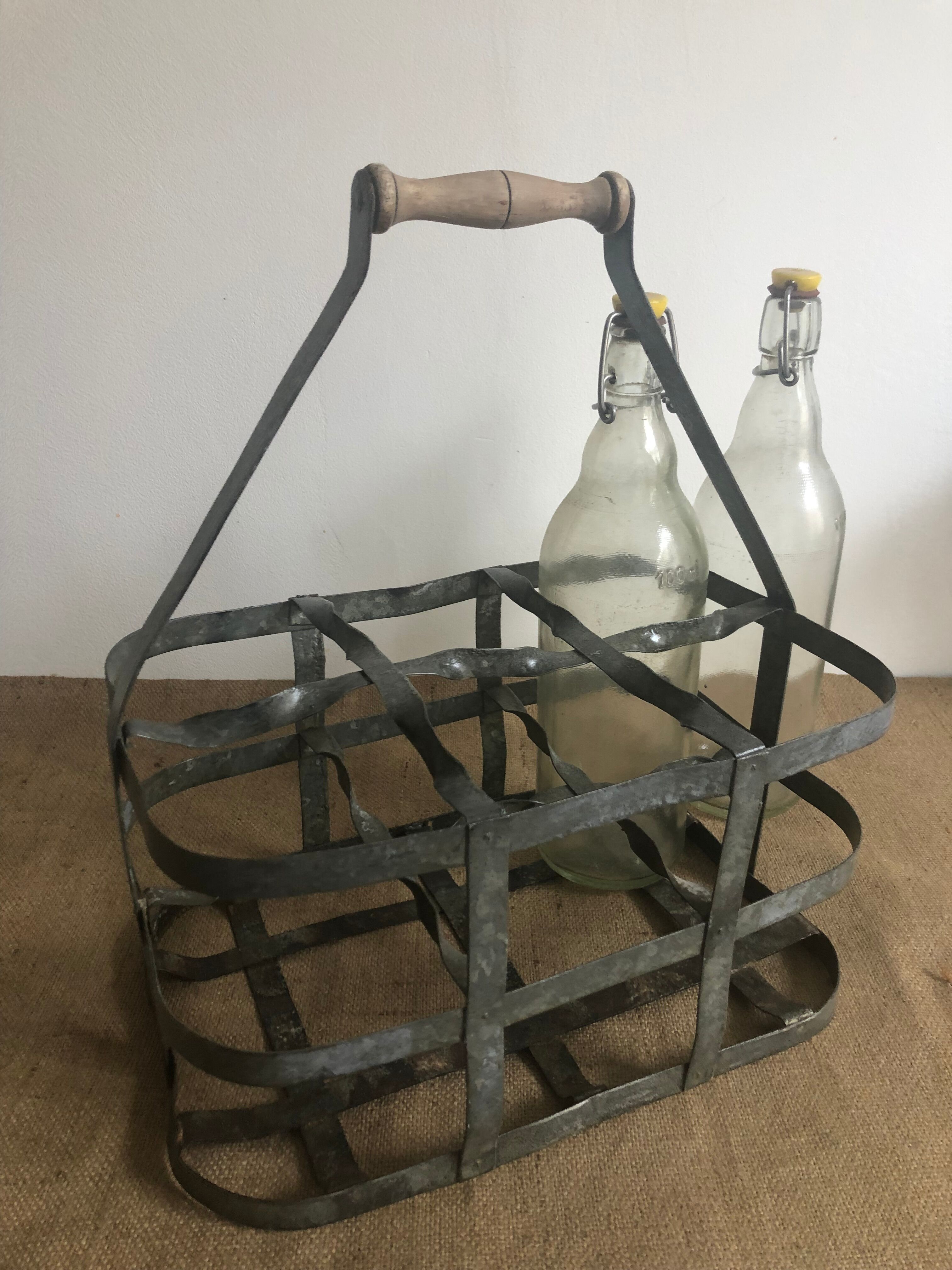 Porte-bouteilles en zinc