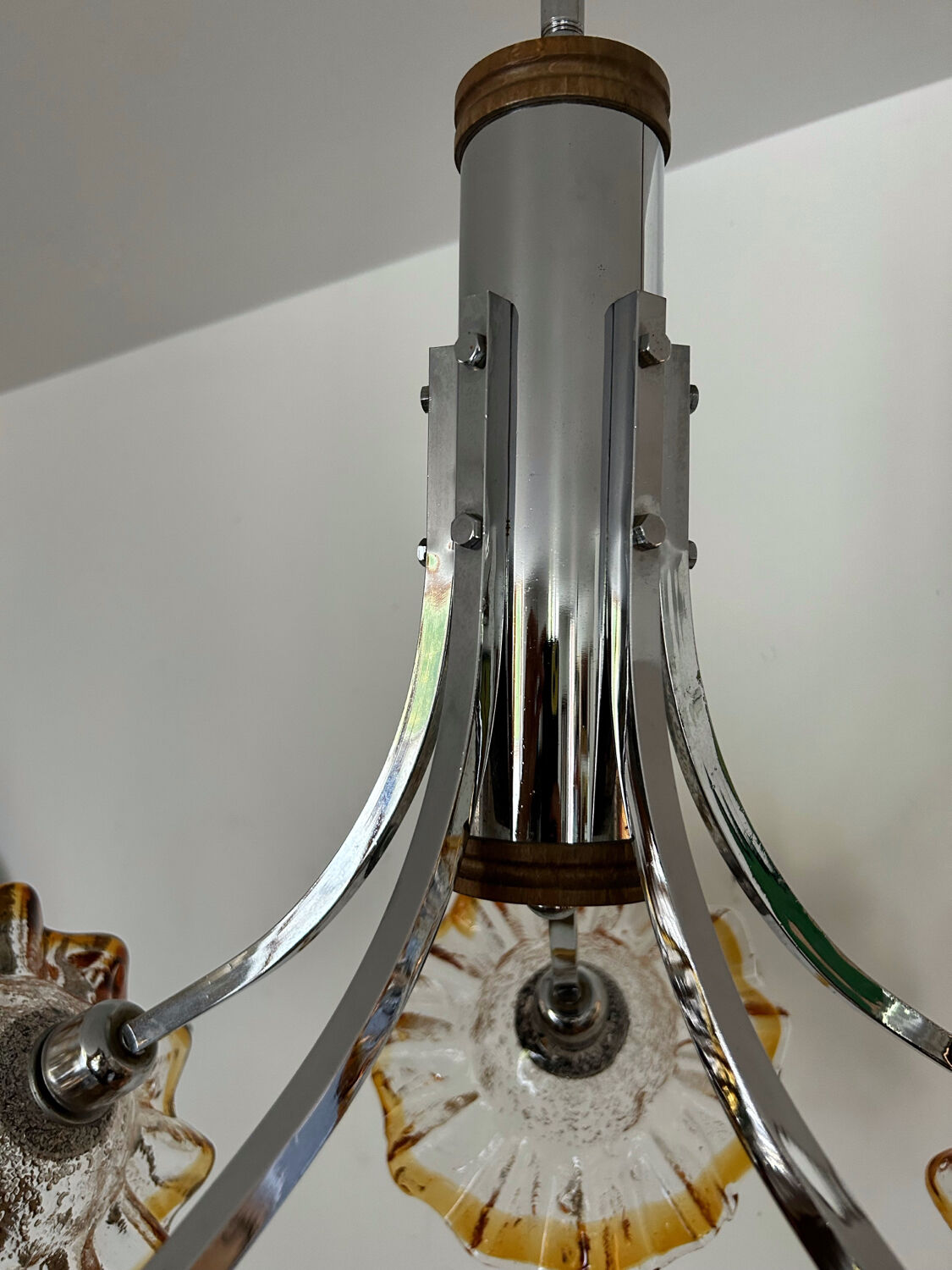 Italian design chandelier Mazzega 70s