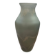 Large glass vase, Trait d'Union, gray-green tones, sandblasted vase decoration, elegant and chic