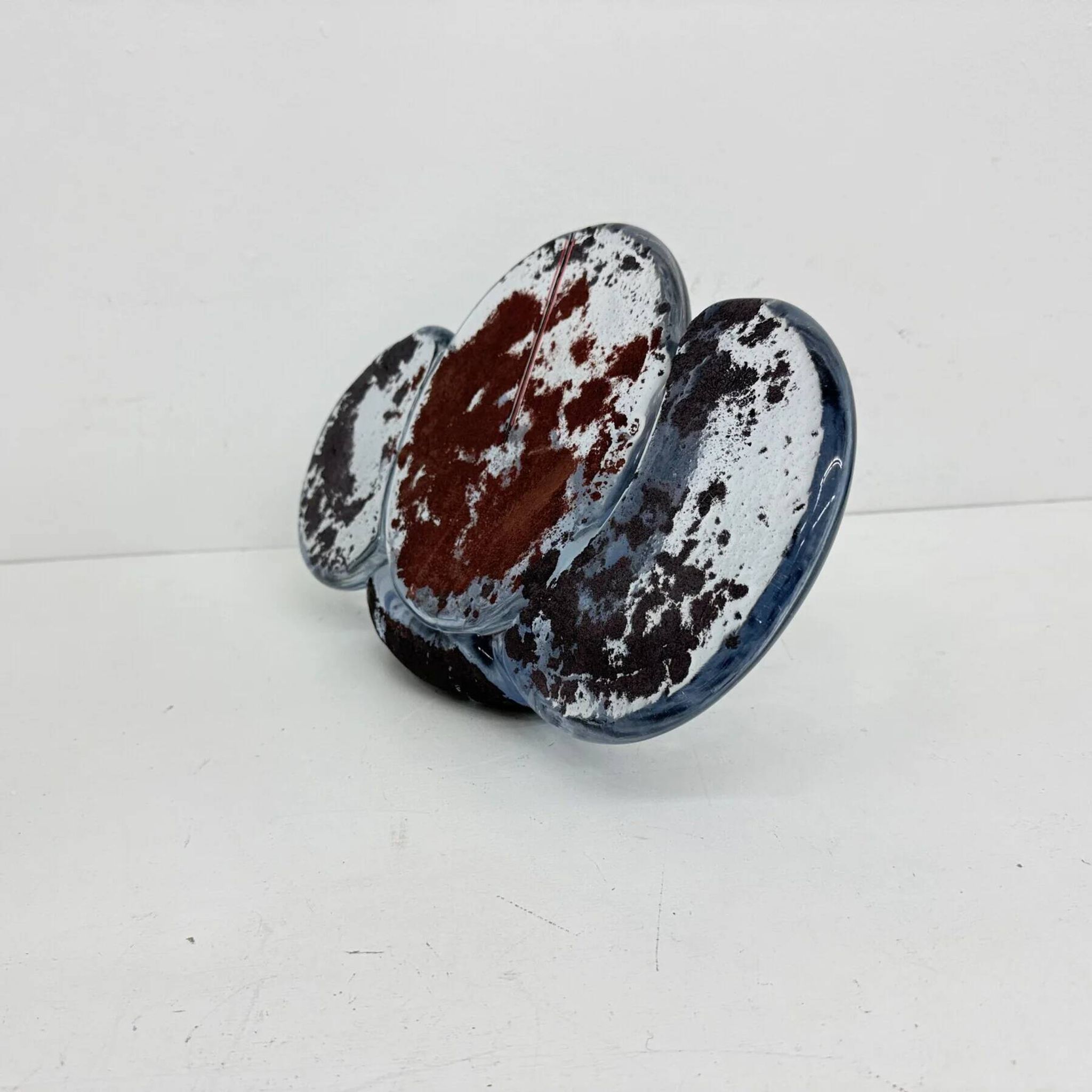 Mid-century abstract glass sculpture, 1970s