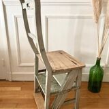 Transformable stepladder chair