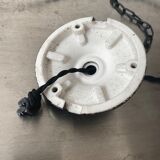 Pair of old industrial steel suspensions