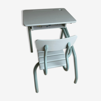 Green school desk