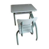 Green school desk