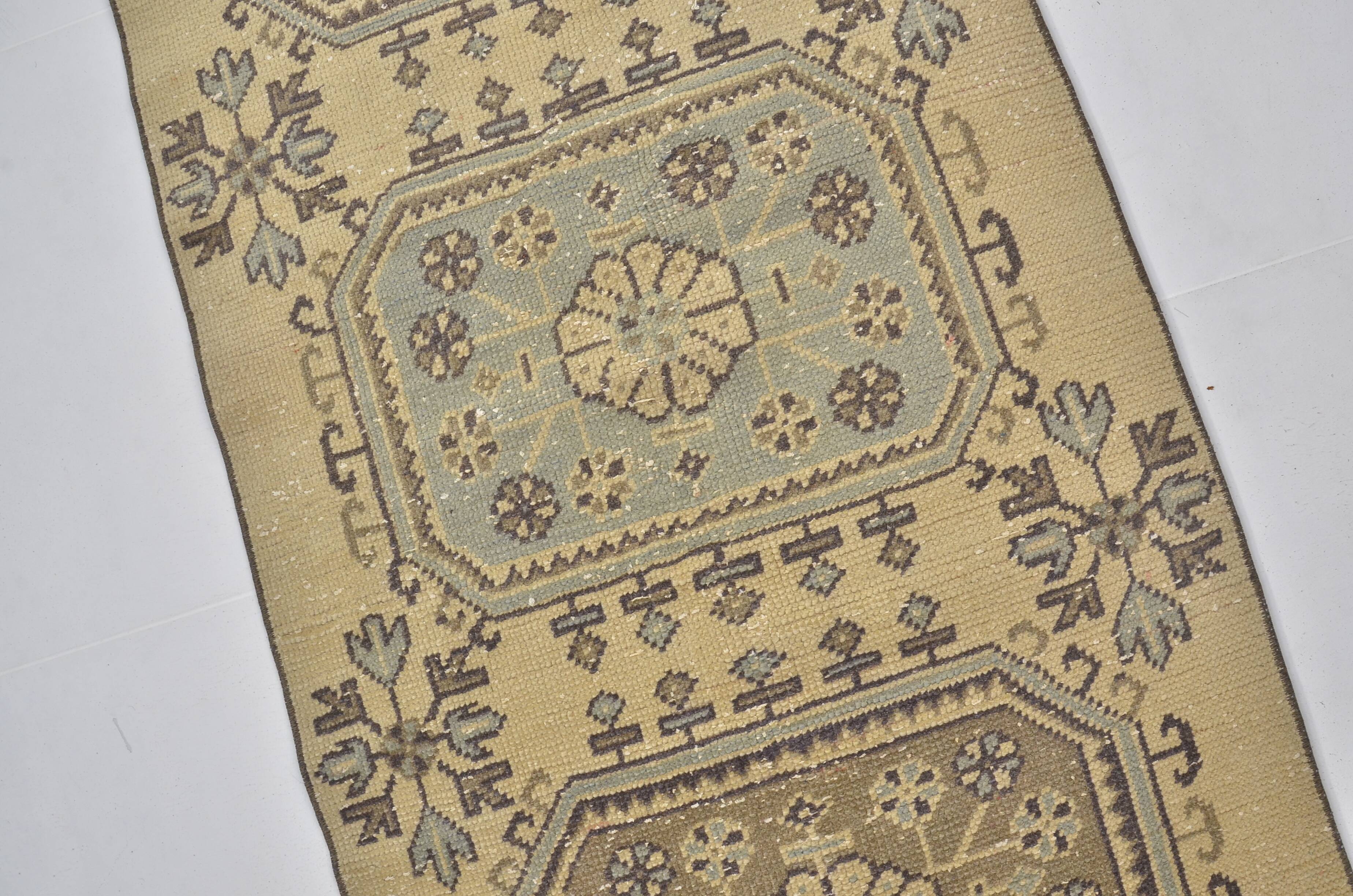 Anatolian Decorative Oushak Runner Rug