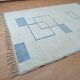 Handmade natural wool rug, size 150 x 250 cm