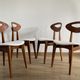 Lot 4 vintage chairs by Roger Landault for Sentou, France 1950