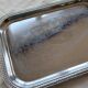 Vintage silver-plated serving tray – Engraved decoration