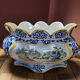 Henriot Quimper: large painted faience planter