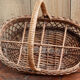 Wicker bottle basket