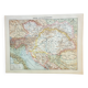 Old engraving 1898, Empire of Austria-Hungary, map • Lithograph, Original plate
