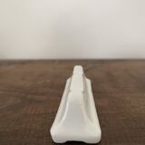 Vintage knife holders of 12, in white wave-shaped porcelain