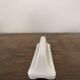 Vintage knife holders of 12, in white wave-shaped porcelain