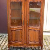 Louis XV display case in solid wood