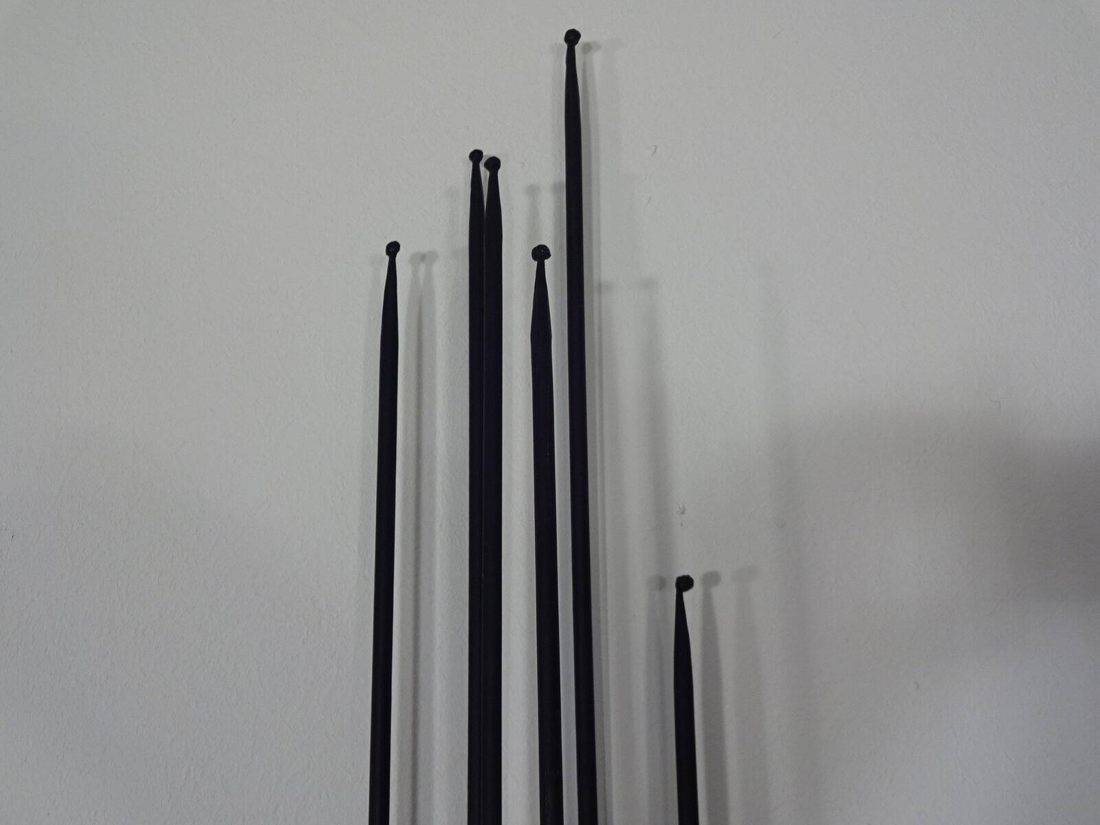 Brutalist German Iron Wall Candleholder, 1960s