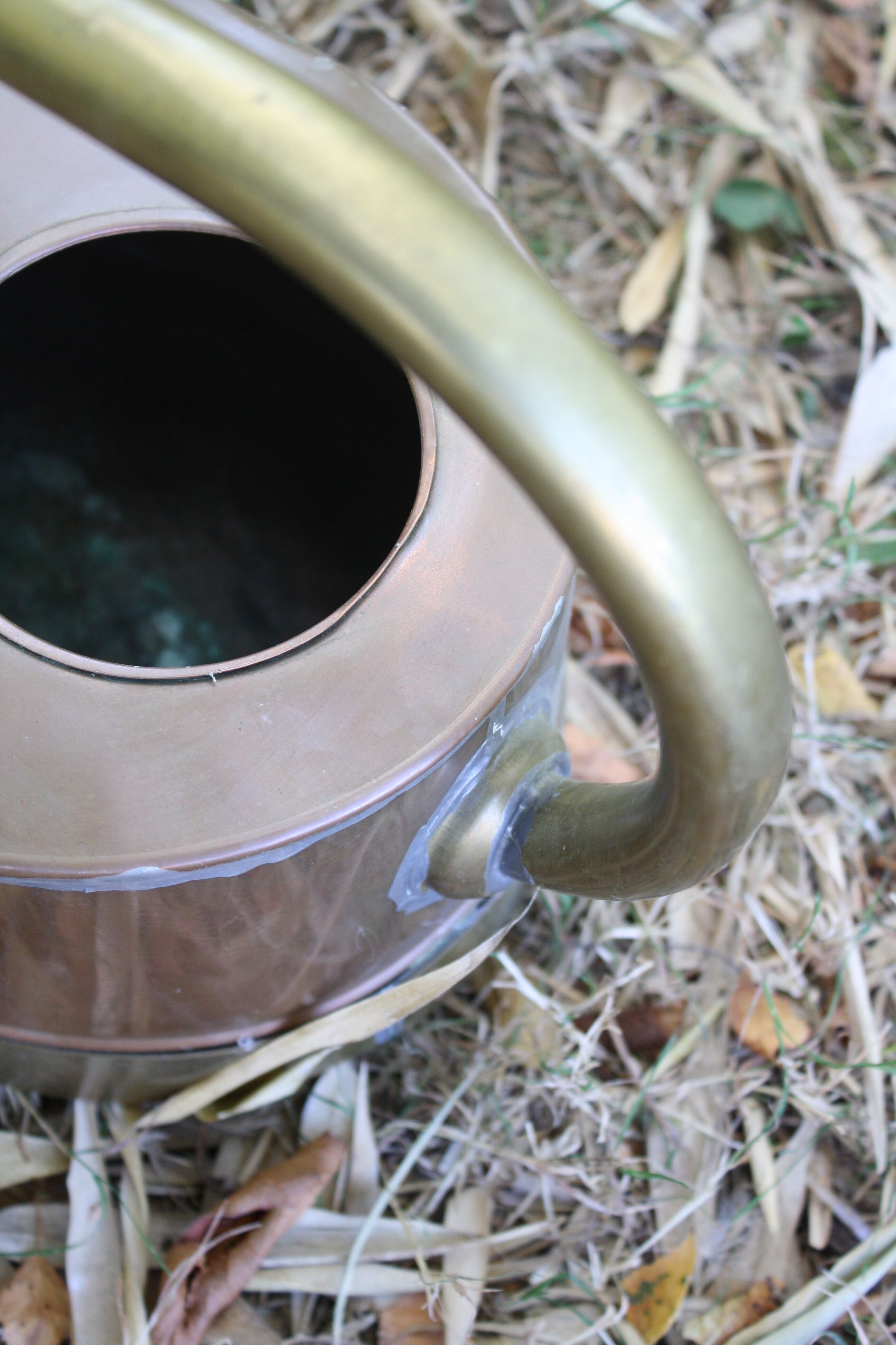 Vintage copper watering can