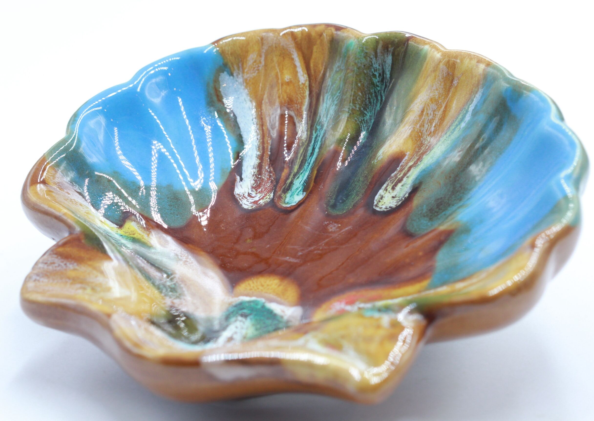 Old empty pocket ceramic shell vallauris