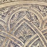 44cm chiseled brass tray