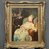 Jean François Gilles Colson. Painting "Rest".