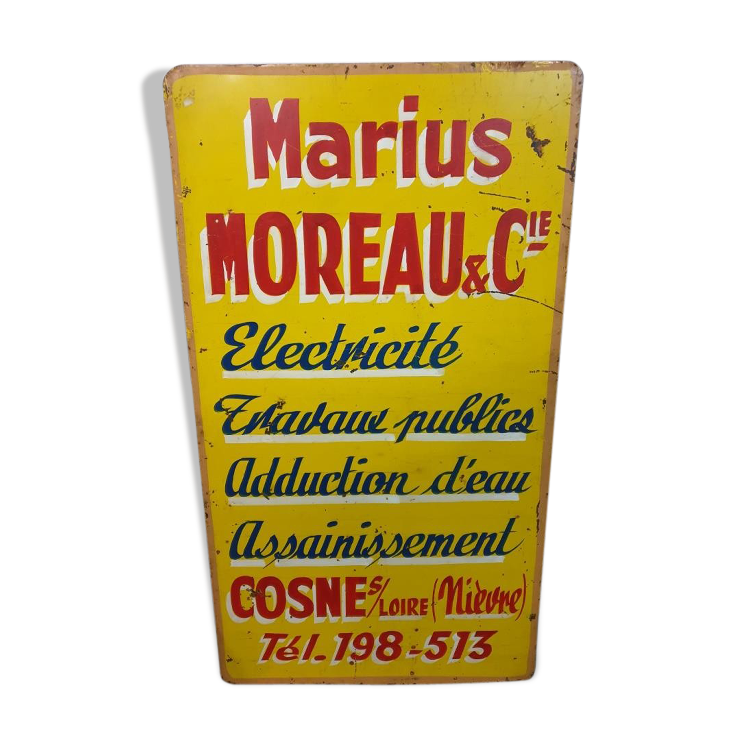 Advertising plate moreau