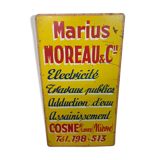 Advertising plate moreau