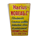 Advertising plate moreau