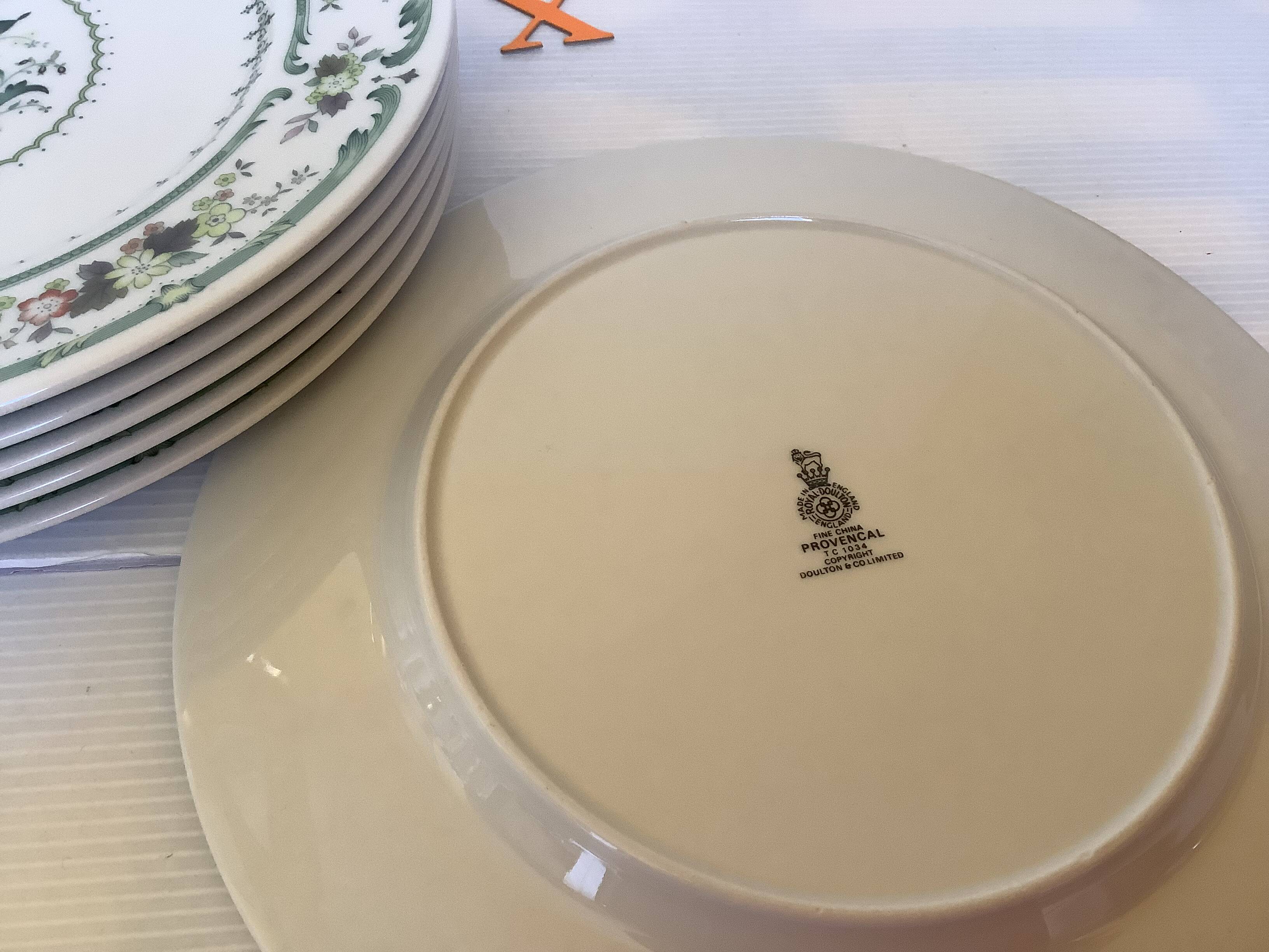 Six Royal Doulton Provençal dinner plates
