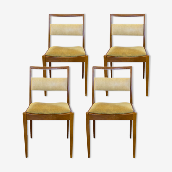 Ensemble de 4 chaises par Guilleumas, Espagne, années 1960