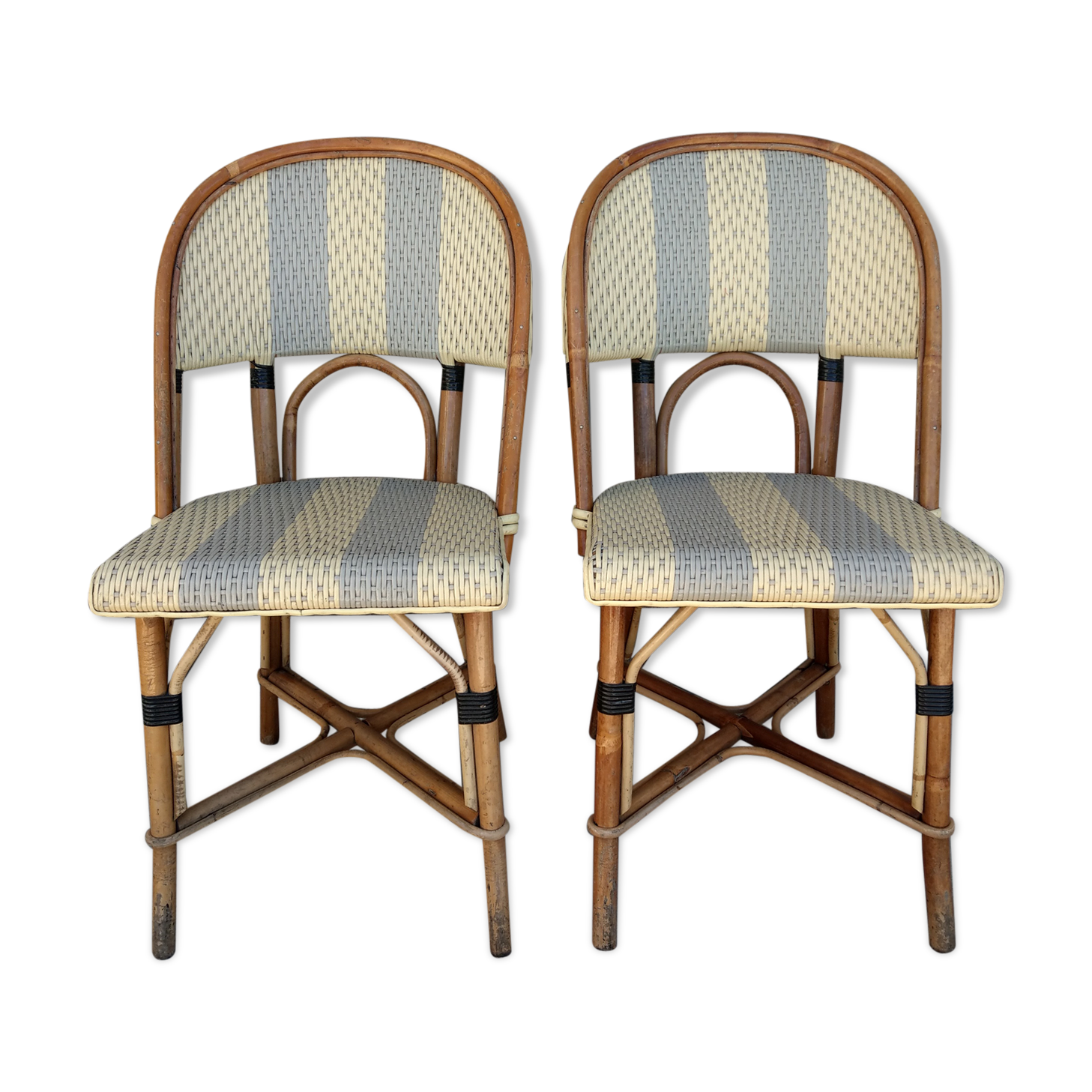 Paire de chaises de bistrot Maison Gatti Paris