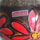 Fat Lava style red flower vase by Scheurich Keramik vintage 60s-70s