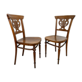 Set of Thonet bentwood dining chairs, in the Vienna Secession style, period.
