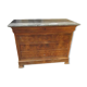 Commode ancienne-plaquage et marbre