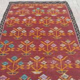Handmade wool kilim rug