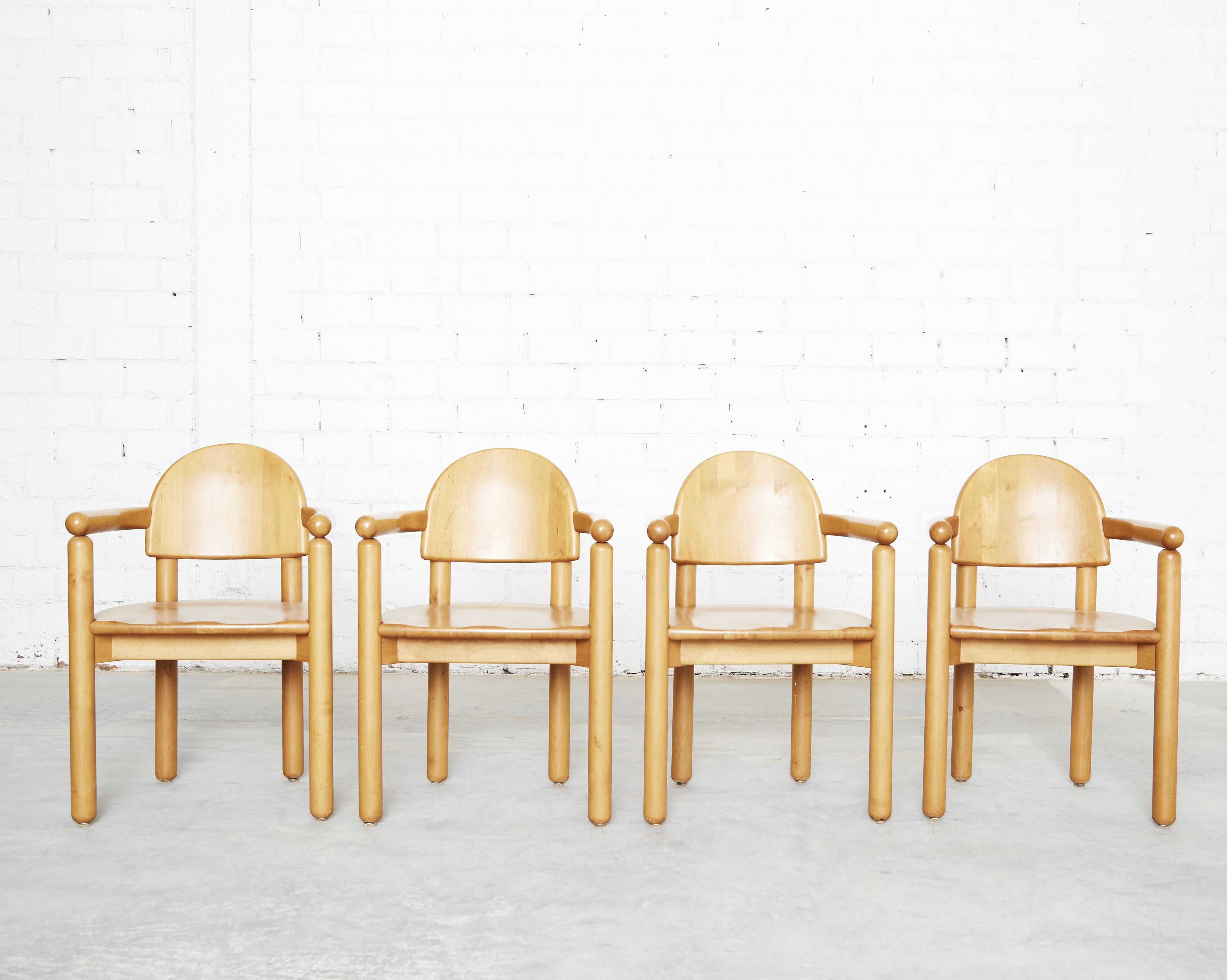 Set of 4 by Rainer Daumiller Chairs for Hirtshals Hirtshals Sawmill