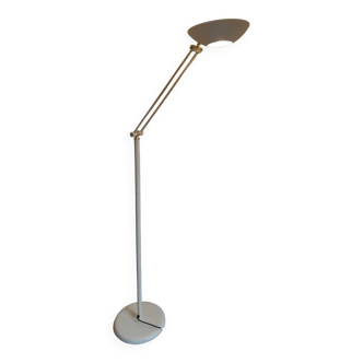 Reading floor lamp Italy 70s cream color.