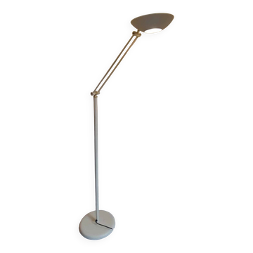 Lampadaire liseuse Italie années 70 couleur crème.