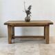 Brutalist coffee table in solid oak