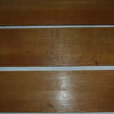 Pair of wooden metal shelves design 60