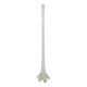 Art Nouveau French Gladioli Fluted Glass Vase, 1920s