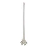 Vase en verre cannelé de glaïeuls Art Nouveau français, années 1920
