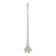 Art Nouveau French Gladioli Fluted Glass Vase, 1920s