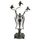 Grand chandelier figuratif avec nymphe Femme fatale