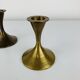 Pair of Scandinavian brass candlesticks, 1960s