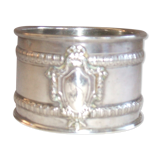 Massive silver towel ring